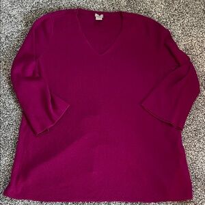2/$15 Chicos Sweater Chicos Tunic Sweater Knit Top Vneck Sweater